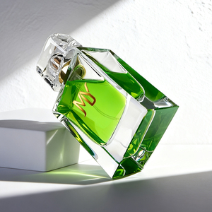 Botella de Perfume de Vidrio Transparente Cuadrada y Plana de 60 ml <span class=keywords><strong>con</strong></span> Tapa de Cristal, Caja de Regalo de Lujo para Fragancias de Alta Gama - Product Image 2