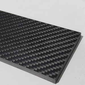 Placa de Fibra de Carbono, Tejido 3K, Color Negro, Forma Rectangular, Material Ligero de Alta Resistencia - Product Image 2