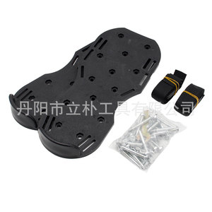 Spiked Shoes For Soil Loosening 295mm Black Plastic With <b>Hook</b> And Loop Closure Unisex Garden <b>Tool</b> - Product Image 3