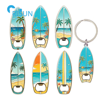 Porte-clés ouvre-bouteille magnétique en forme de planche de surf longboard