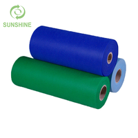 Tissu non tissé de vente Sunshine Factory 100% rouleau de tissu non tissé en polypropylène spunbond rouleau de tissu non tissé collé filé