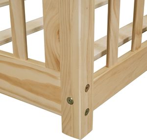Cama Estilo Montessori de Madera con Dosel a Ras de Suelo para Niños Pequeños, para Dormitorio Infantil, Escuela y Villa - Product Image 3