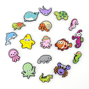 गर्म बिक्री उच्च गुणवत्ता वाले कस्टम नरम pvc प्यारे जानवरों जूते की सजावट व्यक्तिगत क्रैब समुद्री शेर बड़ी मात्रा में - Product Image 3