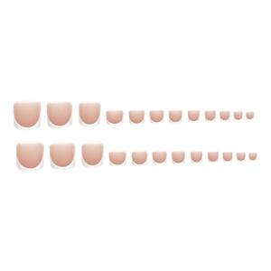 Offre Spéciale – <span class=keywords><strong>Faux</strong></span> Ongles Classiques Français Effet Goutte d'Eau Longue, Deux Pièces, à Presser, Amovibles, <span class=keywords><strong>en</strong></span> <span class=keywords><strong>Plastique</strong></span> Pré-fabriqué - Product Image 5