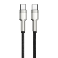 Pabrik grosir PD27W 60W 240W nilon kepang tipe-c pengisian cepat kabel Data USB untuk iPhone komputer Earphone