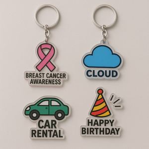 Llavero Acrílico de Doble Cara con Impresión Personalizada en Color UV y Logotipo, Venta al Por Mayor de Fábrica de Llaveros Personalizados - Product Image 6