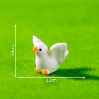 Figurines d'animaux d'oiseaux miniatures Mini statues de jouets de pigeon en résine pour jardin Micro paysage maison Terrarium décorations de maison de poupée