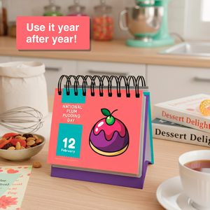 Calendario <span class=keywords><strong>da</strong></span> Tavolo Kawaii con Cartoni Animati 2027 - Calendario Illustrato Creativo a Fogli Mobili per Bambini, Studenti e Decorazione <span class=keywords><strong>Casa</strong></span> e Ufficio - Product Image 2