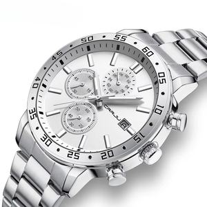Nuevo Reloj de Cuarzo Cronógrafo de Lujo Multifunción para Hombre, con Manecillas Luminosas de Acero Inoxidable, Resistente al Agua 3ATM - Product Image 4