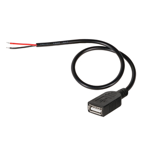 定制USB 2.0母尾纤电源线22AWG 5V 3A 2/4针聚氯乙烯护套裸线开放式打印机/电源银行/iOS/扫描仪/相机 - Product Image 2