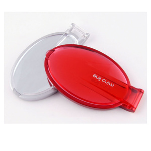 UV Coated Oval <b>Compact</b> <b>Mirror</b> With Promotional Design For Merchandising And Corporate Gift Solutions - Product Image 5