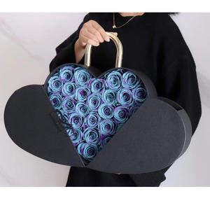 Навсегда сохраненные цветы розы вечная настоящая коробка в форме сердца на День святого Валентина и День Матери - Product Image 3