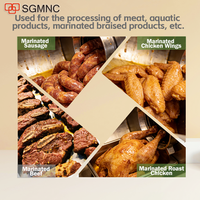 Machine à marinade de viande en acier inoxydable de 100 L pour rôtir et mariner le poulet et le bœuf