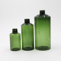 Bouteille avec pompe de pulvérisation en plastique, de 50ml, 100ml, 150ml, 200ml, vert foncé, à bandoulière oblique, PET