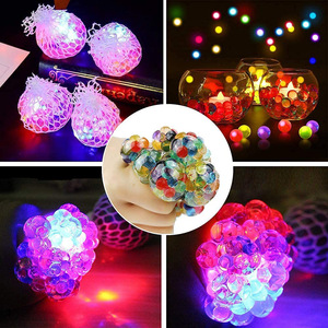 Wholesale 6cm Colorful <b>Squeeze</b> Grape Shape Mesh Squishy Fidget <b>Ball</b> Stress Relief Toys - Product Image 4