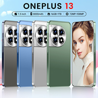 Teléfono Inteligente Android One Plus 13 5G con Pantalla HD de 7.3 Pulgadas, 16GB+1TB, Deca Core, Cámara de 108MP, Doble SIM