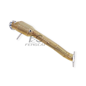 ท่อไอเสี<span class=keywords><strong>ย</strong></span>สแตนเลส 304 สีทอง พร้อมฉนวนกัน<span class=keywords><strong>ค</strong></span>วามร้อน สำหรับ Infiniti Q50 Q60 Q70 2.0T ปี 2015-2021 ช่วยเพิ่มประสิทธิภาพ - Product Image 4