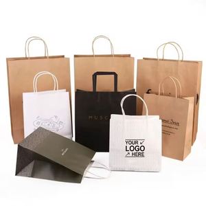 Bolsas de Papel Kraft Ecológicas Personalizadas al por Mayor para Comida para Llevar, Empaque para Hamburguesas, Pizza, Pasteles y Productos de Panadería |   Precio Bajo - Product Image 1
