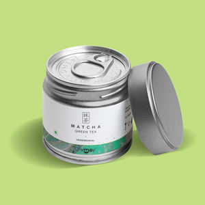Contenitore di metallo Matcha 30g all'ingrosso con logo personalizzato coperchio ermetico barattolo di <span class=keywords><strong>latta</strong></span> per 1OZ 2OZ cibo salutare <span class=keywords><strong>in</strong></span> polvere - Product Image 3
