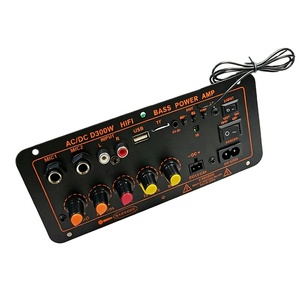 Placa Amplificadora de Audio de 300W <span class=keywords><strong>BT</strong></span> 5.0 D300, Módulo Amplificador de Subwoofer con Doble Micrófono, DC12V 24V 1CH HIFI Estéreo - Product Image 3