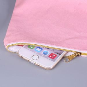 Wholesale National Style Embroidered Small Cotton Makeup Pencil <b>Case</b> Bag Logo Blank Canvas Zipper Pouch for Cosmetics - Product Image 3