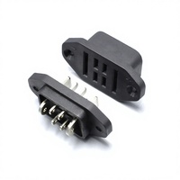 Connecteur d'alimentation et de signal EBK 2P+4P à montage sur panneau, prise mixte 25A 2A pour équipement de batterie
