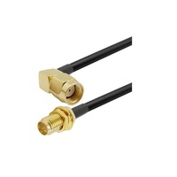 Câble d'extension coudé RP-SMA femelle vers RP-SMA mâle LMR200 pour antenne GSM/Wi-Fi, adaptateur de câble SMA LMR200