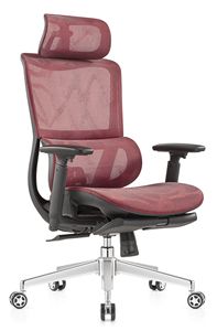 Chaise de bureau moderne à dossier haut Design ergonomique en maille avec dossier haut et fonction de rotation pour les patrons - Product Image 3