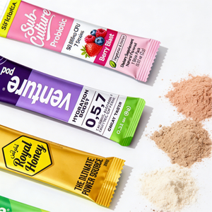 Sachets personnalisés de 1g, 3g, <span class=keywords><strong>5g</strong></span> de poudre de matcha, café, miel, collagène, scellables à chaud, en aluminium laminé, imprimés par gravure pour aliments - Product Image 3