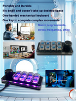 Teclado Programable de 8 Teclas con Macros, Teclado Numérico Programable USB-C Mini, Personalizado, Multimedia, RGB LED, Mecánico, Intercambiable en Caliente, para Escritorio