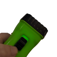 404AS Mini lampe torche solaire rechargeable durable à LED pour l'extérieur