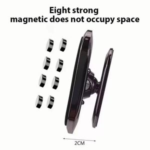 High Quality Aluminium Alloy Adjustable Car Phone Holder Mobile Phone Mount <b>Magnetic</b> GPS Car Support Stand - Product Image 4