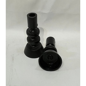 Ensemble de bougeoirs en métal noir mat moderne pour table basse est une collection élégante et raffinée à prix de gros - Product Image 3