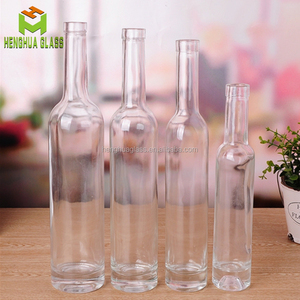 Tùy chỉnh thiết kế vòng rõ ràng Frosted 200ml 375ml 500ml 750ml thủy tinh chai rượu vang Vodka rượu mạnh Gin chai thủy tinh với nút chai cap - Product Image 6