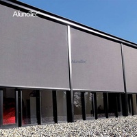 Alphalunotec — rideau Vertical, auvent pare-soleil manuel, en tissu de sécurité, avec fermeture éclair, store à roulettes pour l'extérieur