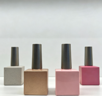 Botol Kutek Kaca Premium 10ml Kemasan Gel Polish Mewah untuk Merek Kecantikan Private Label OEM
