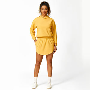 Nuova gonna <span class=keywords><strong>con</strong></span> fondo per telefono <span class=keywords><strong>con</strong></span> tasche laterali maniche per Yoga felpe <span class=keywords><strong>con</strong></span> cappuccio Top Jogger grandi tasche fasce elastiche anteriori - Product Image 6