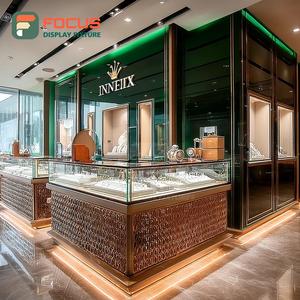 Vitrina de Exhibición de Joyería para Centro Comercial de Alta Visibilidad, Vitrina de Exhibición para Mostrador de Centro Comercial con Marco de Madera - Product Image 6