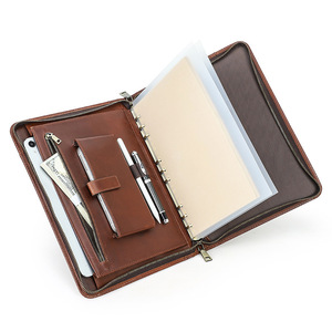 Housse en cuir de vachette portable avec poche intégrée pour téléphone et porte-stylo pour <span class=keywords><strong>iPad</strong></span> <span class=keywords><strong>Pro</strong></span> <span class=keywords><strong>11</strong></span>, sac de rangement pour journal B5 - Product Image 6