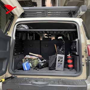 Para <span class=keywords><strong>Toyota</strong></span> <span class=keywords><strong>FJ</strong></span> Cruiser 2007-2022 <span class=keywords><strong>accesorios</strong></span> de coche almacenamiento Modular Molle Panel sistema aleación de aluminio maletero estante equipaje 1 Juego - Product Image 3