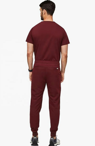 Uniformes Médicos Personalizados de Alta Calidad con Logotipo, Conjunto de Uniformes Médicos para Hombre, Tela Tejida con Spandex, Talla Grande 3XL, Uniformes de Hospital OEM para Médicos y Enfermeras - Product Image 2