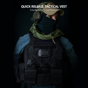 Chaleco Táctico Magnético de Liberación Rápida, Sistema MOLLE, Multifuncional, Ajustable para Todo el Cuerpo, para Entrenamiento al Aire Libre y Seguridad - Product Image 5
