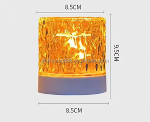 Kristall RGB LED Nachtlicht Hochzeitsgeschenk, Farbwechselnde Tischdekoration für Hochzeitsparty-Ambiente - Product Image 3