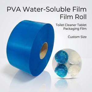 Película de PVA soluble en agua, ecológica, suave, de tamaño personalizado, con logotipo, para embalaje de bloques de inodoro, procesamiento de fundición, marca <span class=keywords><strong>Siker</strong></span> - Product Image 1