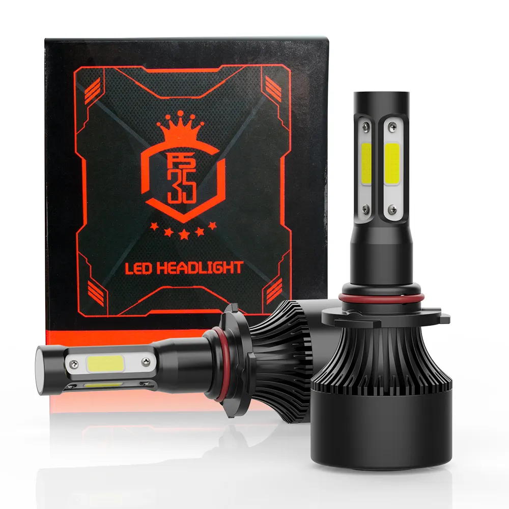 Hot sell Car H4 Led Lights 4 sides LED headlight X7 6000K 8000LM Led Headlight Bulb 9005 9006 9007 H4 H7 H11