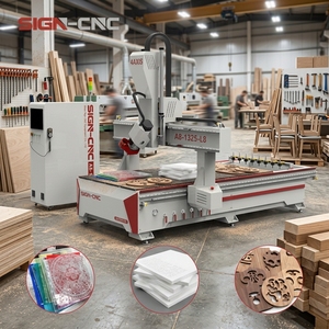 Routeur CNC Syntec 4 axes avec tête pivotante haute portée 180°, ATC, usinage de profilés et de surfaces courbes, machine de gravure à broche unique - Product Image 1