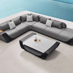 Villa giardino <span class=keywords><strong>esterno</strong></span> balcone su misura mobili impermeabili con cuscini divano <span class=keywords><strong>esterno</strong></span> del cliente - Product Image 1