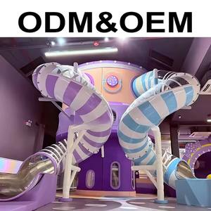 Beilai прочный стальной каркас мягкая игровая площадка оборудование тематические полосы препятствий веселые игры для детей и детского сада - Product Image 4