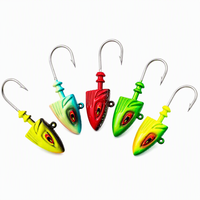 Leurre de pêche jigging en métal 80g pour eau salée, tête de plomb pour pêche en haute mer, pour Perche, Maquereau, Pargo, Lac, Rivière