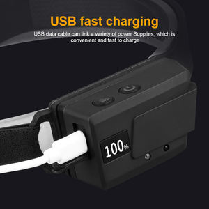 防水COB230 ° ワイドビームヘッドランプ5モード軽量モーションセンサーヘッドランプUSB充電取り外し可能充電式ヘッドランプ - Product Image 6